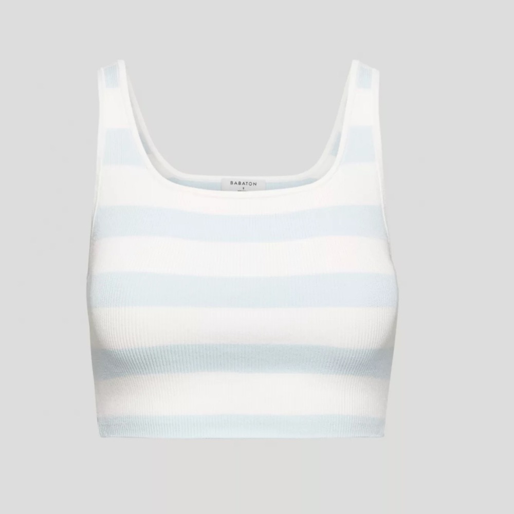 Babaton - Aritzia Sculpt Knit Squareneck Cropped Tank - size XS